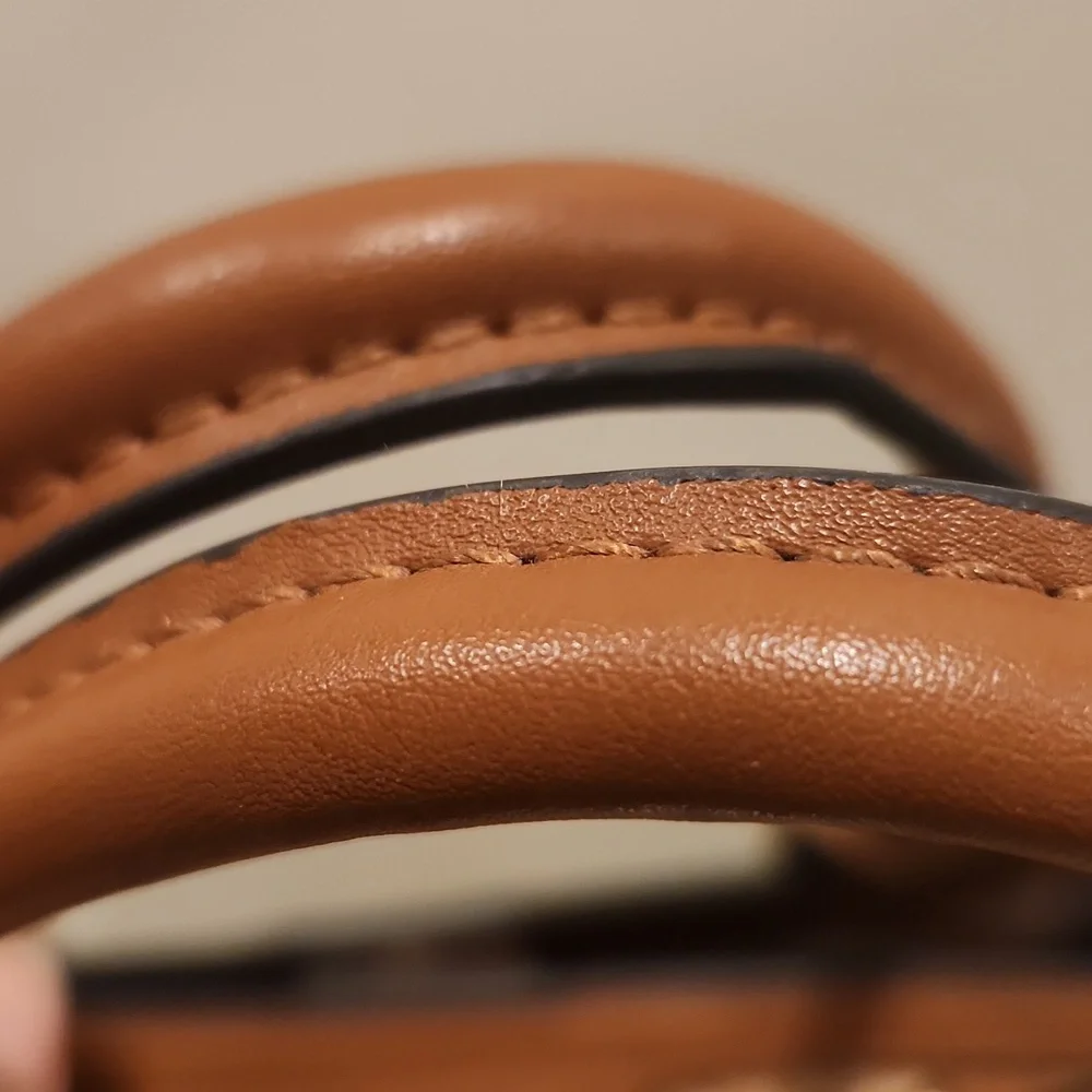 Nine West Tan and Brown Satchel